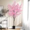 Costway 6.5 FT 1/2 PCS Tall Artificial Cherry Blossom Tree with 900 Pink Flowers Cement-filled